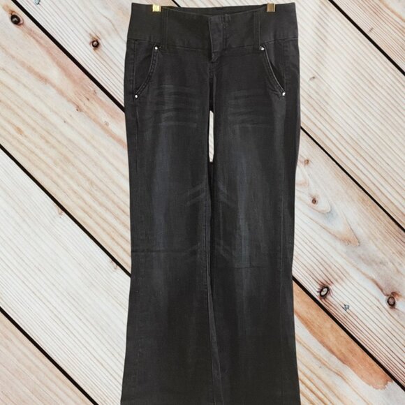 Rewind Jeans Juniors Size 1 Flare Low Rise - Picture 1 of 9